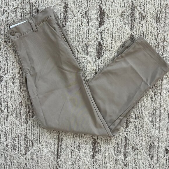 NWOT - Lands End 14H Husky Active Performance Boys Chino Pants - Khaki - Picture 4 of 8